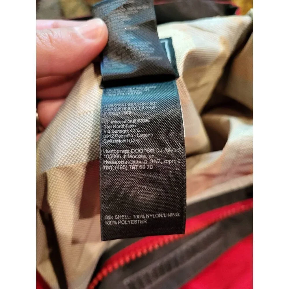 The North Face Venture Hyvent Rain Jacket Hiking Outdoors Red Men's XL - Picture 6 of 8